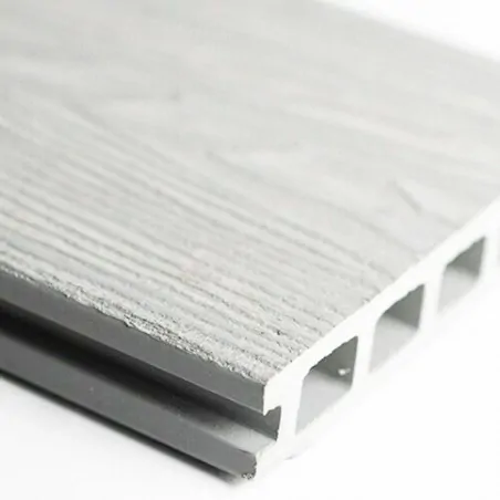 3D WPC decking board 2,5 x 15 x 360cm - off white