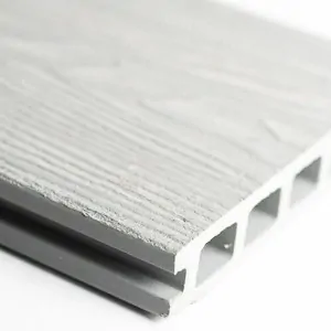 3D WPC decking board 2,5 x 15 x 360cm - off white