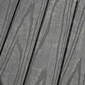 WPC decking tile 3D WOOD 30 x 30cm -dark grey