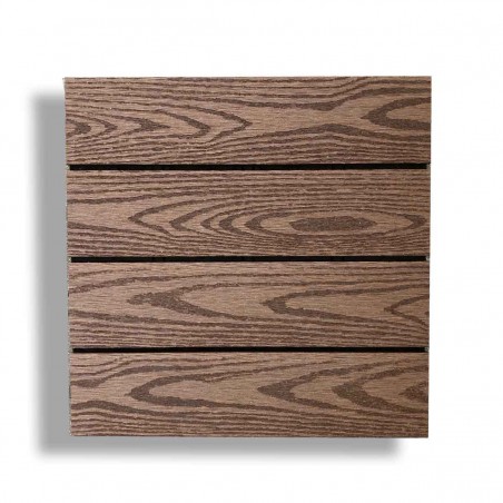 WPC decking tile WOOD 30 x 30cm |coffee