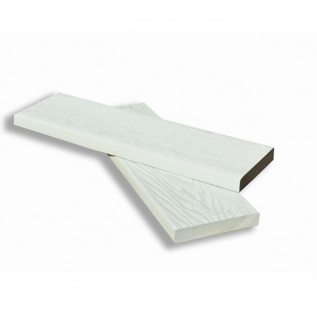 3D WPC solid end cover board 1,7 x 9 x 360cm | off white