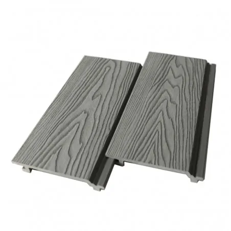 3D WPC cladding 2 x 15 x 290cm -grey