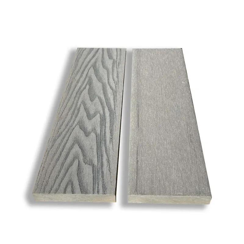 3D WPC solid end cover board 1,7 x 9 x 360cm - light grey