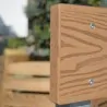 Τάπα περίφραξης WPC 3D wood Τάπα περίφραξης WPC 3D wood 2 x 12εκ. - καφέ ανοιχτό