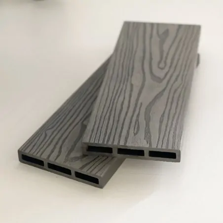 WPC fencing ending caps 2 x12cm - light grey