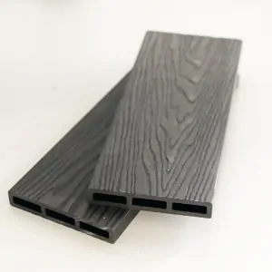 WPC fencing ending caps 2 x12cm - dark grey