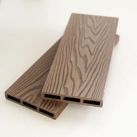 WPC fencing ending caps 2 x12cm - coffee