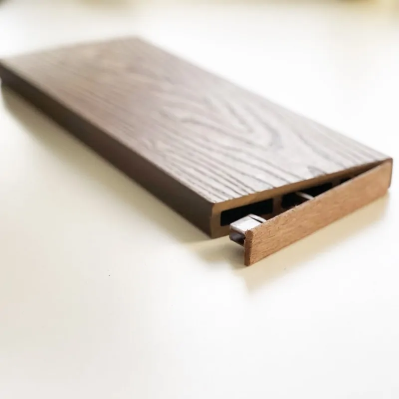 WPC fencing ending caps 2 x12cm - coffee