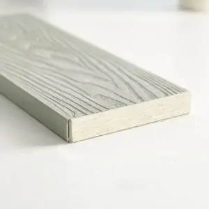 WPC 3d fencing board  2 x 12 x 360cm - off white