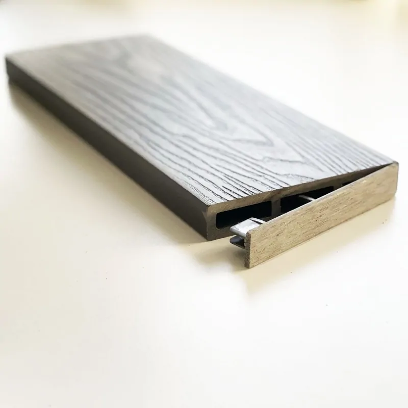 WPC 3d fencing board  2 x 12 x 360cm - dark grey