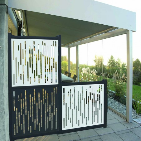 PP Nautic trellis 100 x 100cm coffee