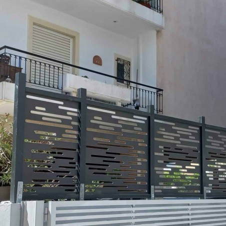 PP Nautic trellis 100 x 100cm grey