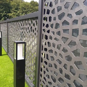 PP Mosaic trellis 100 x 200cm grey