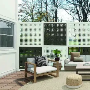 PP Moon trellis 100 x 100cm grey