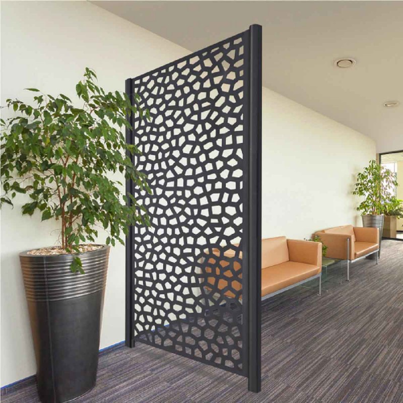 PP Mosaic trellis 100 x 200cm grey