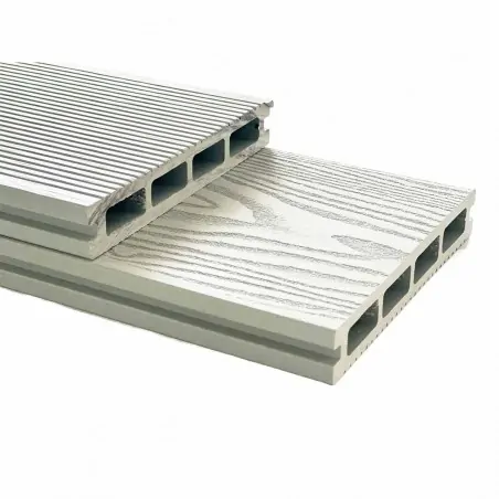 3D WPC decking board 2,5 x 15 x 360cm - off white