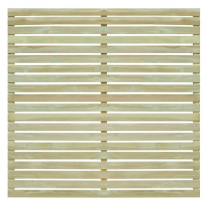 Slatted fence panel