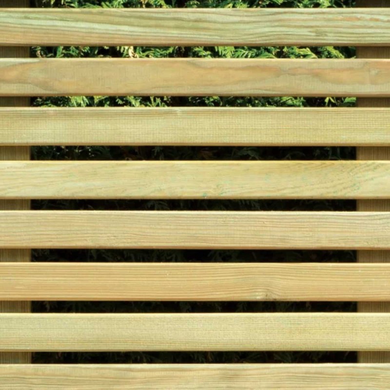 Slatted fence panel