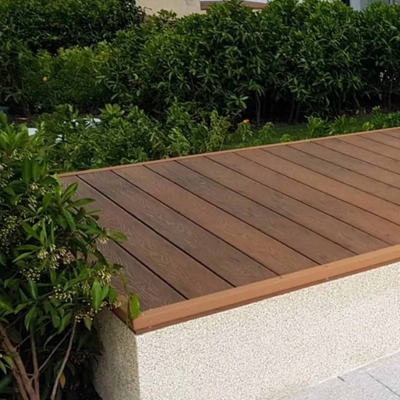 L Trim for Composite Decking 3,5 X 5 X 360cm - light brown