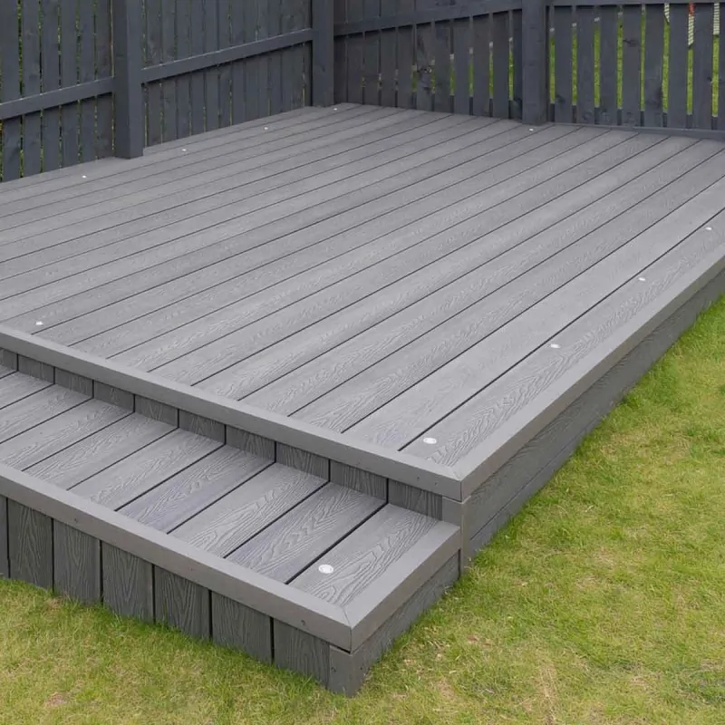 L Trim for Composite Decking 3,5 X 5 X 360cm - dark grey