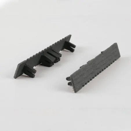 WPC ending caps 2,5 X 15cm - light grey