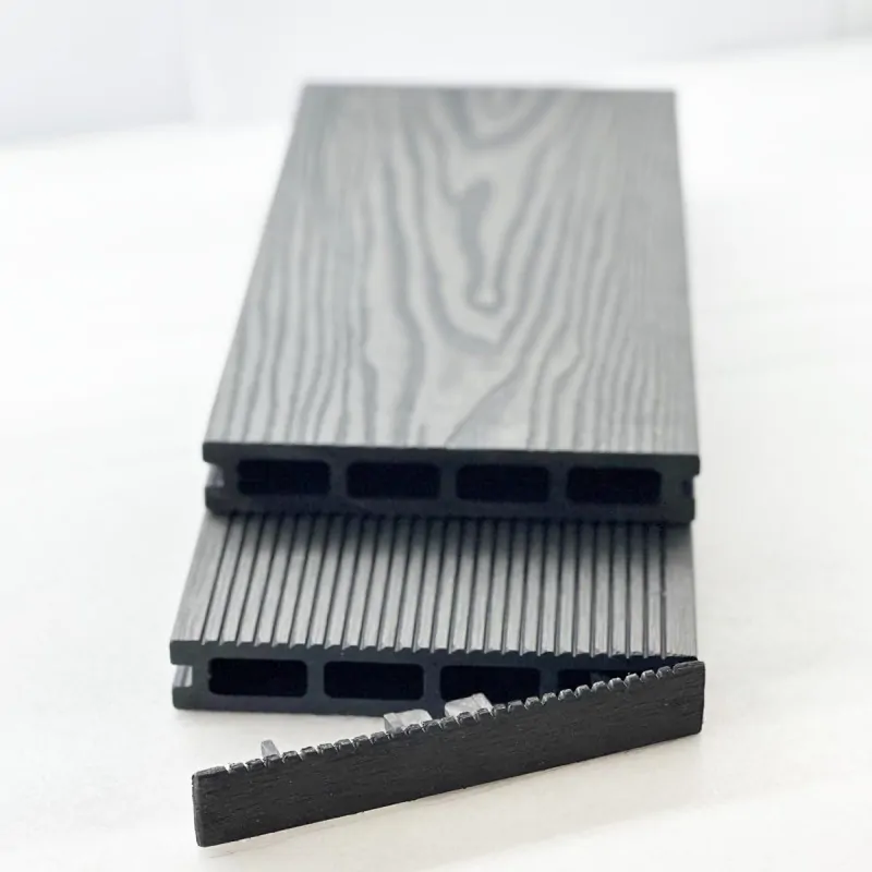 3D WPC decking board 2,5 x 15 x 360cm - light grey