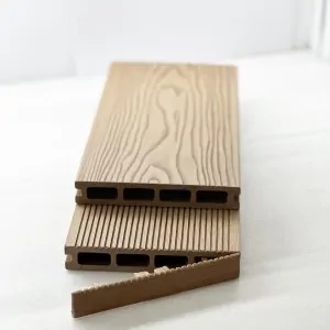 3D WPC decking board 2,5 x 15 x 360cm - light brown