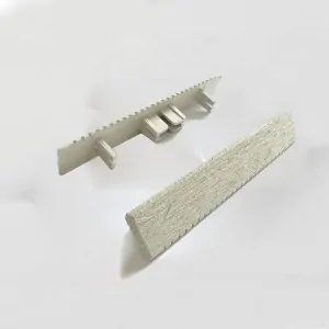 WPC ending caps 2,5 X 15cm - off white