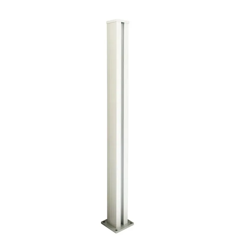 Mat anodized aluminum post  - 7,5 x 7,5 x 180cm