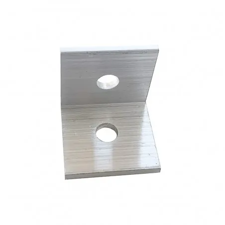 Γωνία σύνδεσης inox με βίδες 20x20x2mm Γωνία σύνδεσης inox με βίδες 20x20x2mm