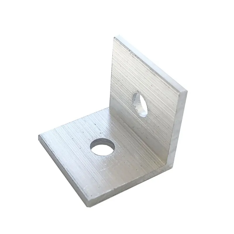 Inox connector with screws - 20x20x20x2mm