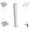 Post cap and base kit for anodized aluminum post