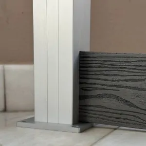 Post cap and base kit for anodized aluminum post