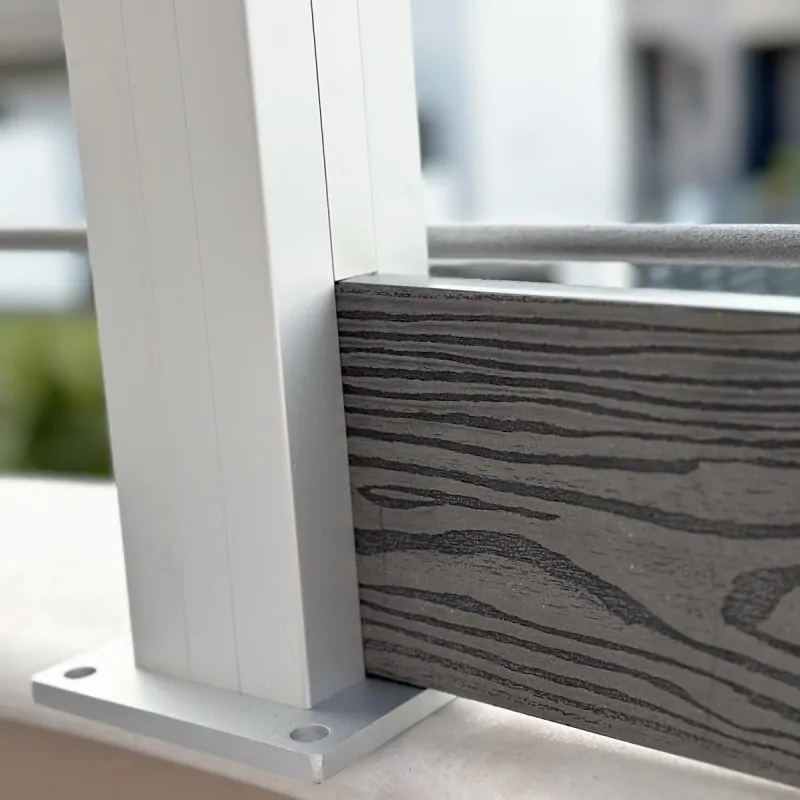 Post cap and base kit for anodized aluminum post