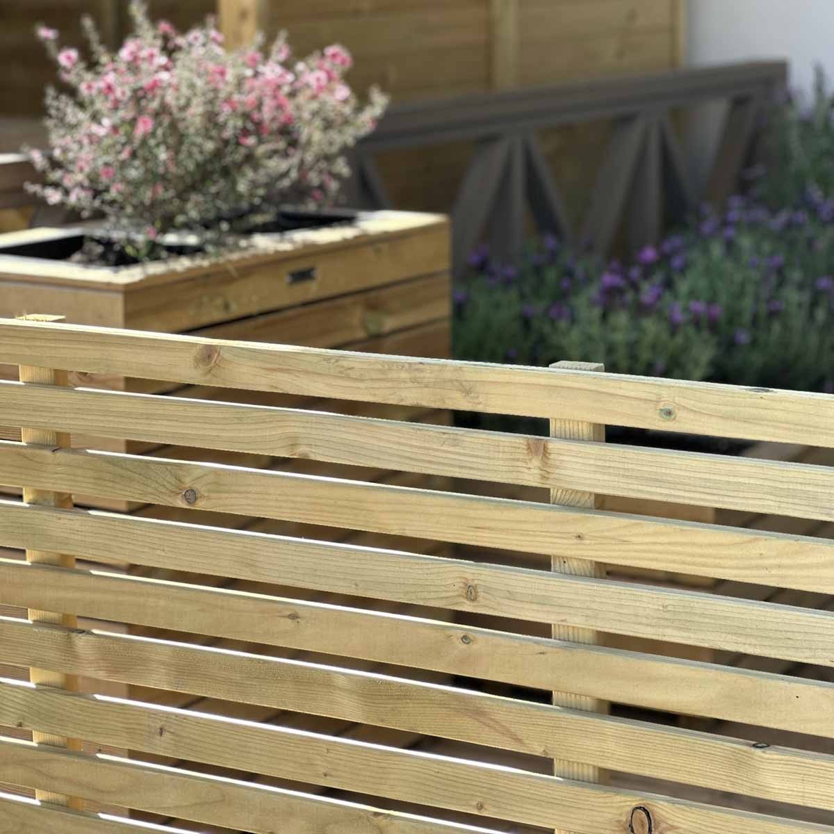 Slatted fence panel Harmony Panel Harmony 120(h) x 180cm