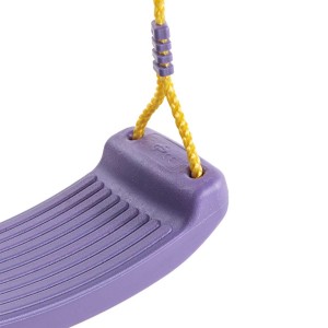 Plastic blowmoulded swing seat yellow - lilac