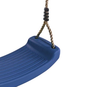 Plastic blowmoulded swing seat blue