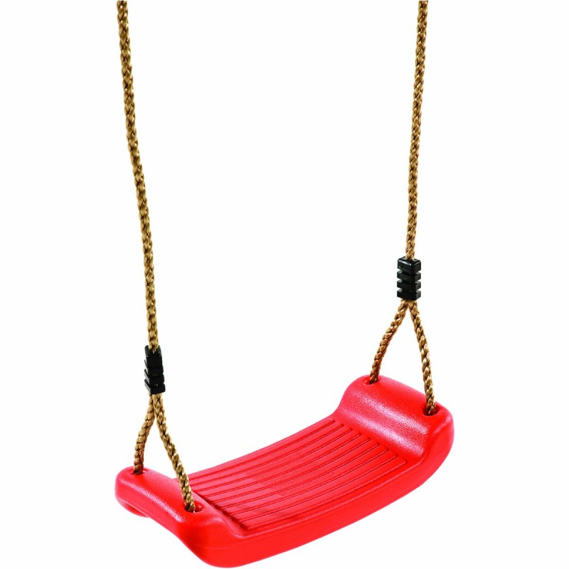 Plastic blowmoulded swing seat red