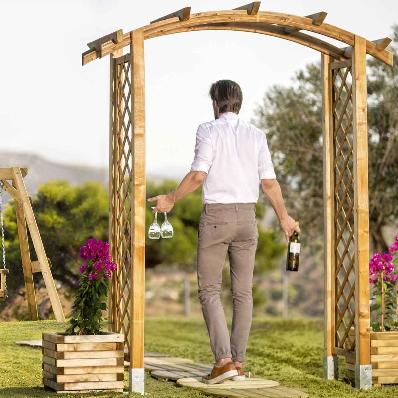 Garden trellis arch.