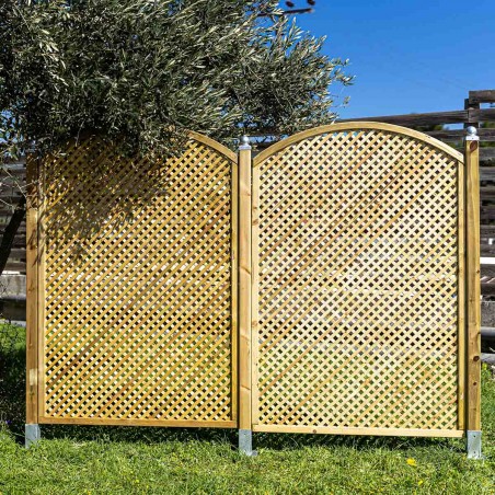 Diamond garden trellis 2 x 2 convex