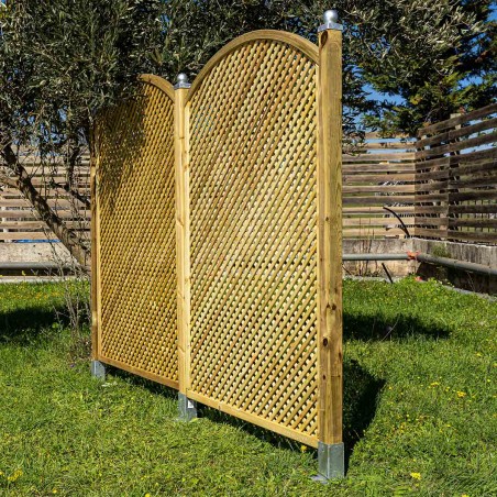 Diamond garden trellis 2 x 2 convex