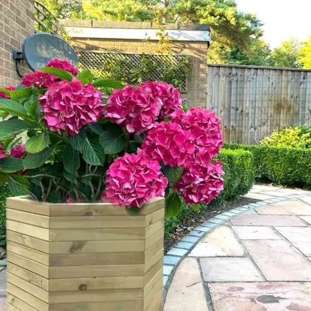 Wooden hexagonal planter 56(h) x Φ65cm