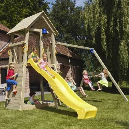 Ξύλινος πύργος Belvedere με προέκταση Πύργος Belvedere με ύψος τσουλήθρας 120εκ. και προέκταση