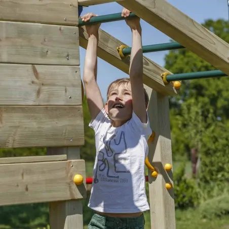 Ξύλινος πύργος Crossfit Πύργος Crossfit με ύψος τσουλήθρας 150εκ.