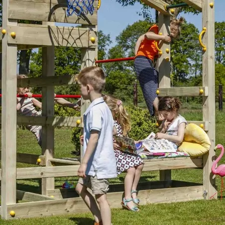 Ξύλινος πύργος Crossfit Πύργος Crossfit με ύψος τσουλήθρας 150εκ.