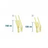 Wooden playground steps STEPS - 150cm set