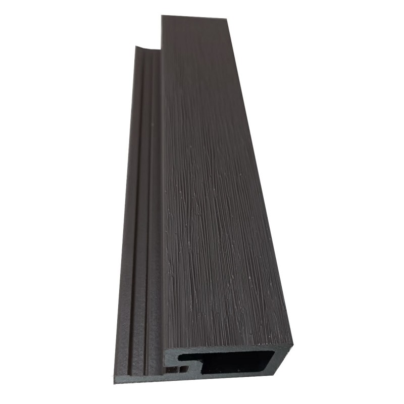 Composite slatted wall cladding single start profile