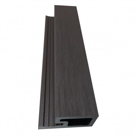 Single start 3D profile Trim 2,5 x 4,9 x 290cm| dark grey