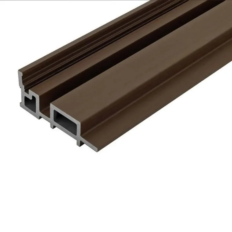 L trim for gladding 3D 4,6 x 8,9 x 290cm - brown