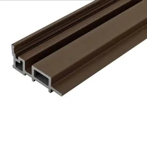 L trim for gladding 3D 4,6 x 8,9 x 290cm - brown
